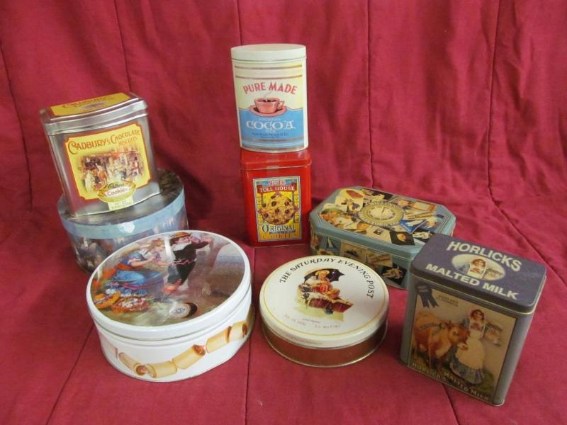 lot 132 image: Group of Collectible tins...