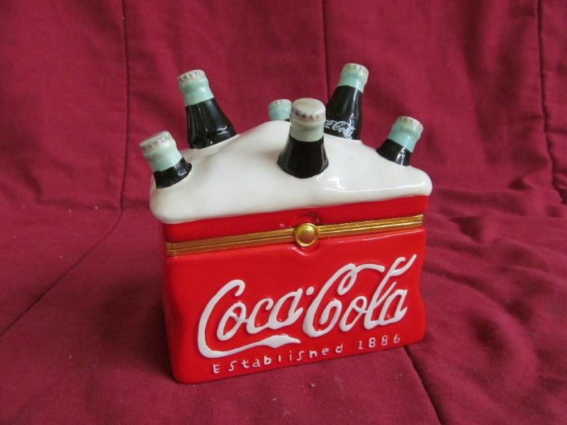 lot 137 image: Coca Cola Porcelain Chest 5" l...