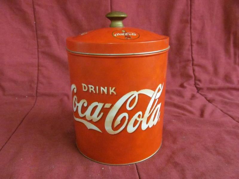 lot 145 image: Coca Cola Cookie canister...
