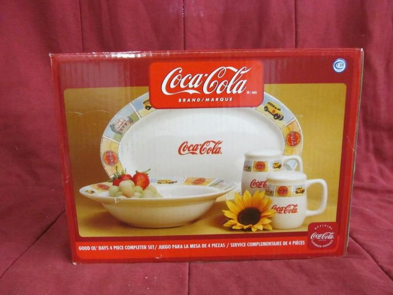 lot 155 image: 4 pc Coca Cola good 01 Days Comple...