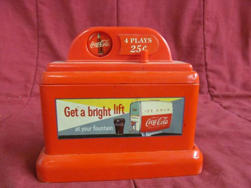 lot 157 image: Vintage Coke Juke Box Tin...