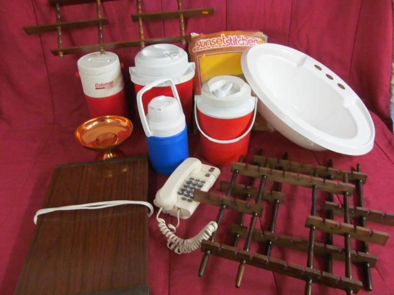lot 214 image: 2 Coleman and 2 Gott Water Jugs, Pu...