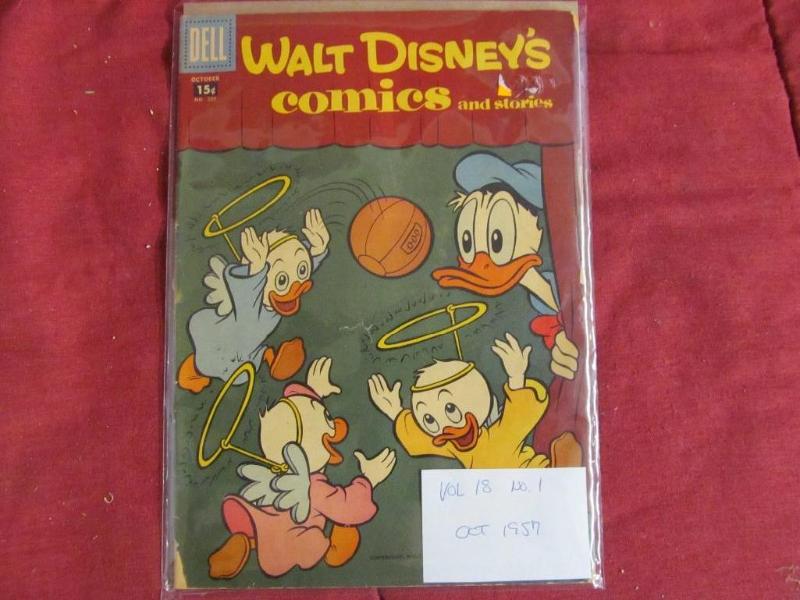lot 243 image: Dell 15 Cent #205 Oct 1957 Walt Dis...