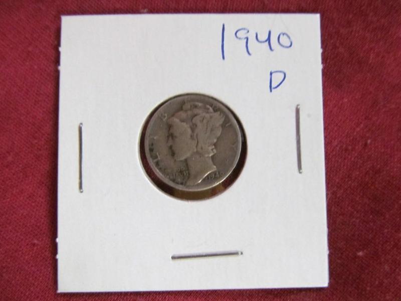 lot 29 image: 1939 Mercury Dime...