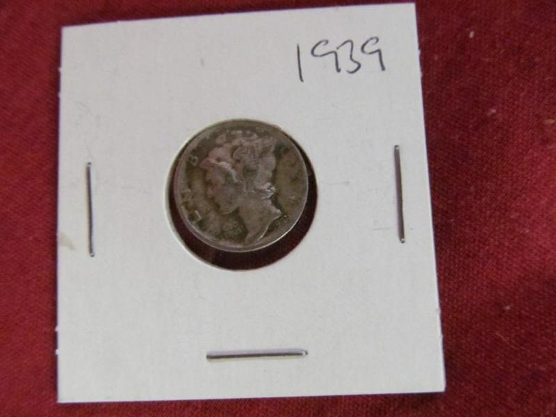 lot 30 image: 1940-D Mercury Dime...