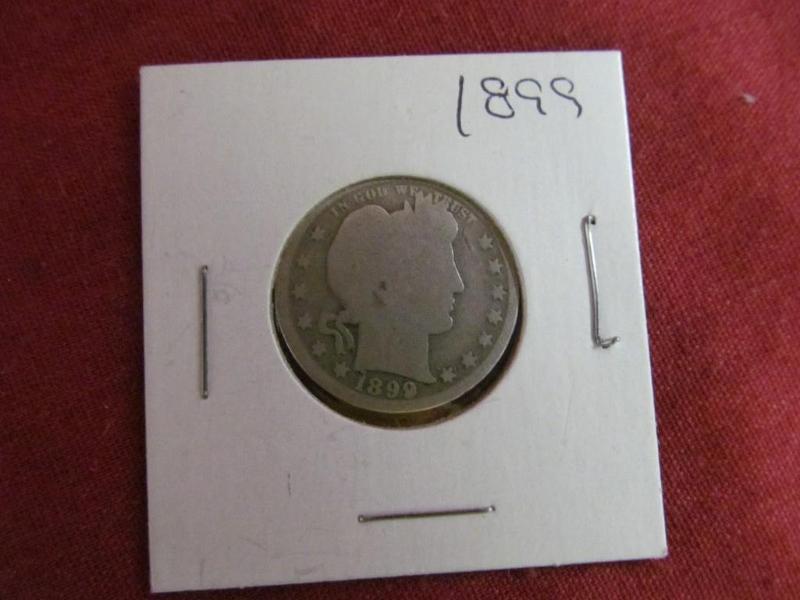lot 32 image: 1899 Barber Quarter...
