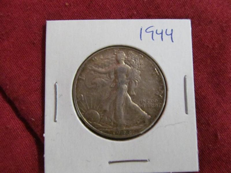 lot 33 image: 1944 Walking Liberty Half Dollar...