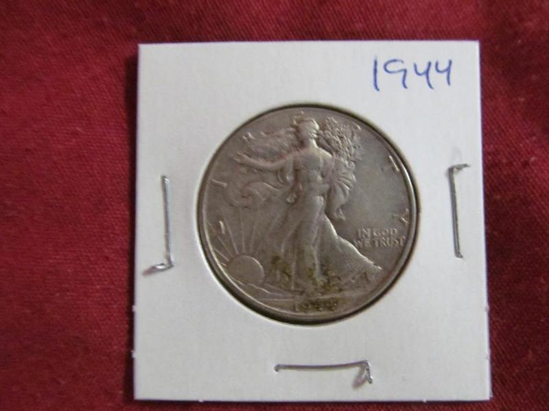 lot 34 image: 1944 Walking Liberty Half Dollar...