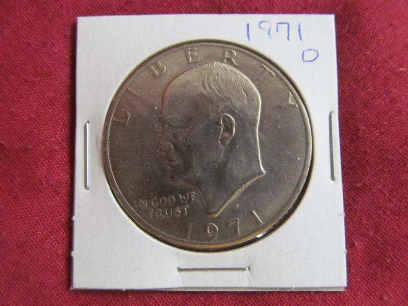 lot 39 image: 1971-D Eisenhower Silver Dollar...
