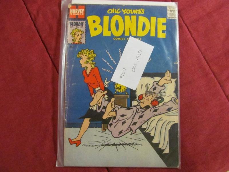 lot 46 image: Harvey .10 #107 Oct 1957 Chic Young...