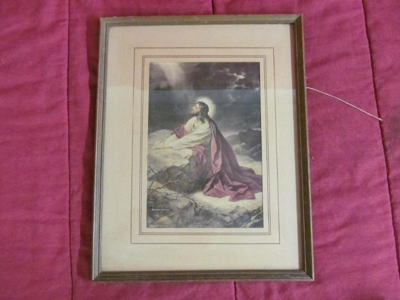 lot 74 image: Jesus Praying at Gethsemane Picture...