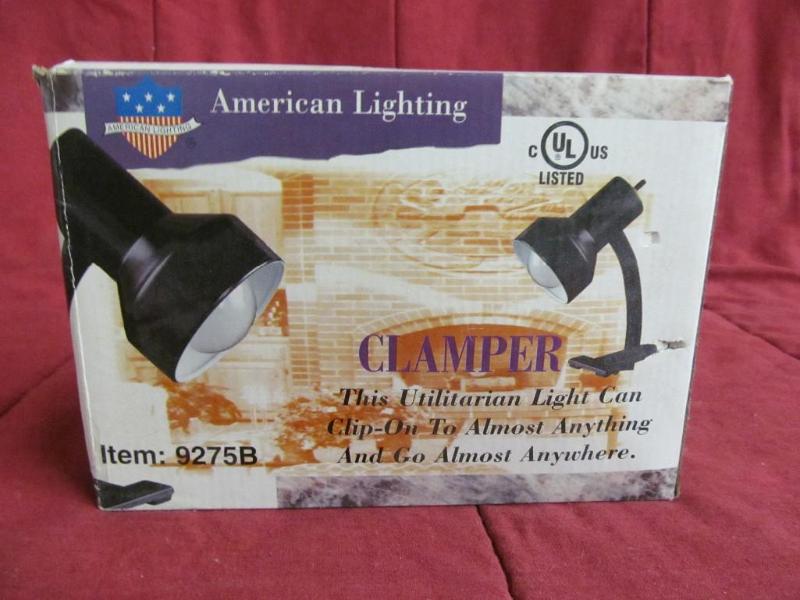 lot 76 image: Clamp on Lamp -- never used...