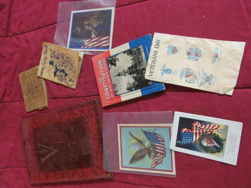 lot 78 image: Group of military paper items -- Co...