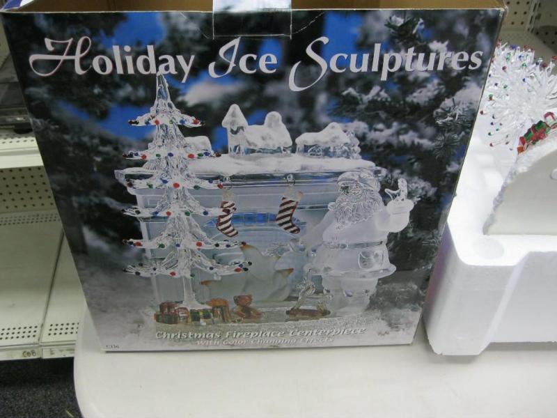 lot 180 image: Holiday Ice Sculptures Christmas Fi...