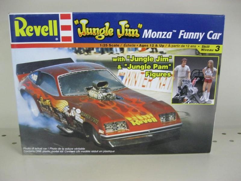 lot 28 image: Jungle Jim Funny Car Model Kit Miss...