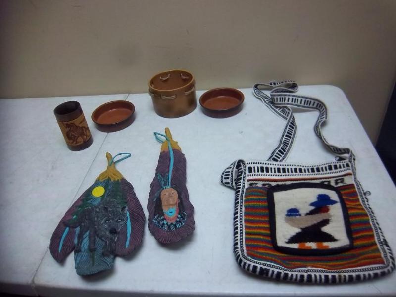 lot 40 image: Decorative Lot And Hand Made Bag...