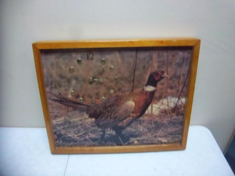 lot 42 image: Pheasant Clock Untested - Some Mark...