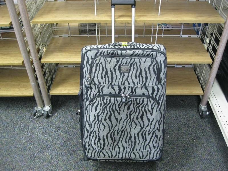 lot 55 image: Large Liz Claiborne Suitcase Missin...