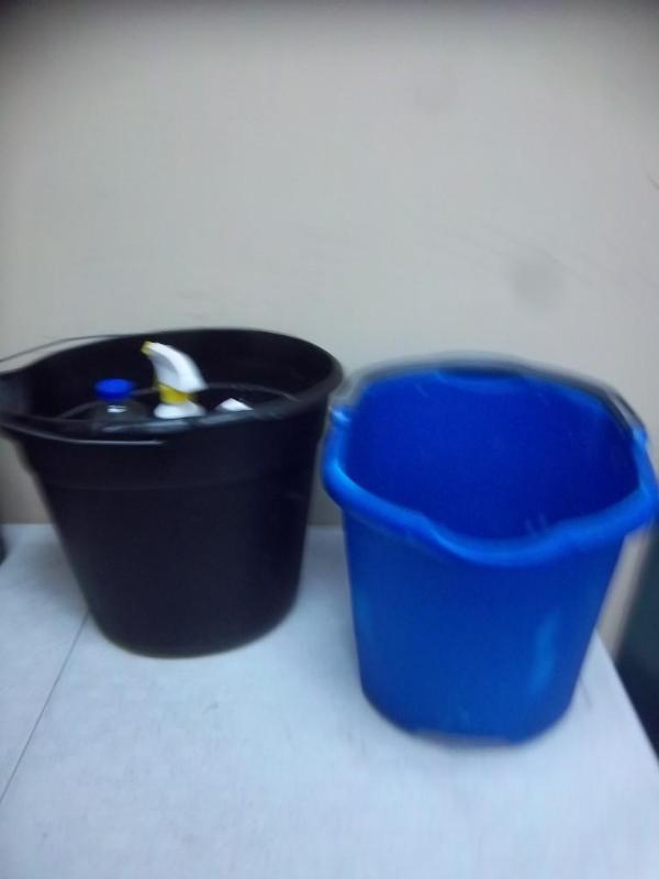 lot 63 image: Pair Of Utility Buckets And Cleanin...