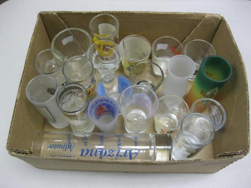 lot 67 image: Lot Of Shot Glasses...
