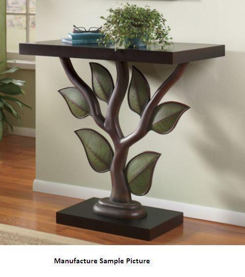 lot 10 image: Leaf Console Table -&nbspEarthy br...