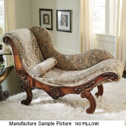 lot 123 image: NEW Drama Queen Carved Chaise-NO PI...