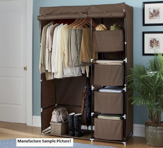 lot 32 image: NEW Dark Brown Storage Closet - Got...