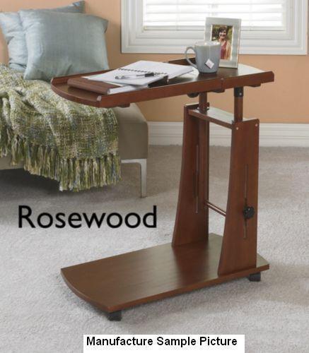 lot 42 image: NEW Rosewood Laptop Reading Cart - ...