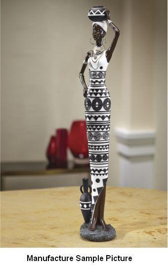 lot 46 image: 24" Woman Carrying Vase - ...