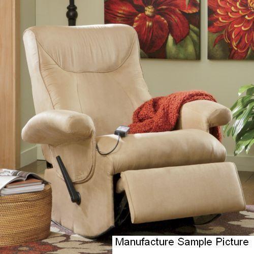 lot 74 image: Tan Rocker Recliner Massage Chair -...