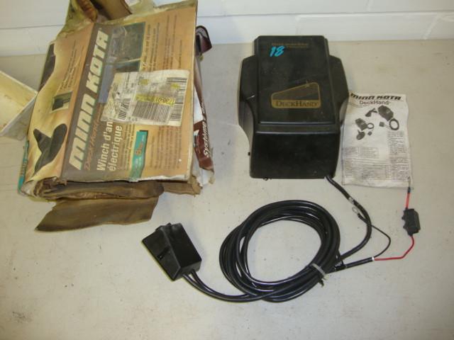 lot 12 image: Minn Kota 18lb Boat Anchor Winch, a...