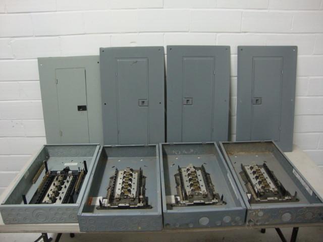 lot 120 image: Electrical Breaker Boxes with Cover...
