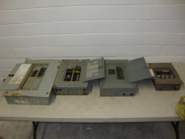 lot 127 image: Lot of 4 Breaker & Fuse Boxes, ...