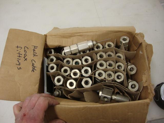 lot 130 image: Hard Line Cable Coaxial Fittings Lo...