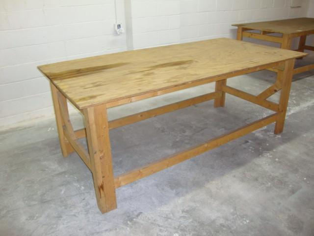 lot 39 image: 4ft x 8ft Shop Table, 34in plywood...