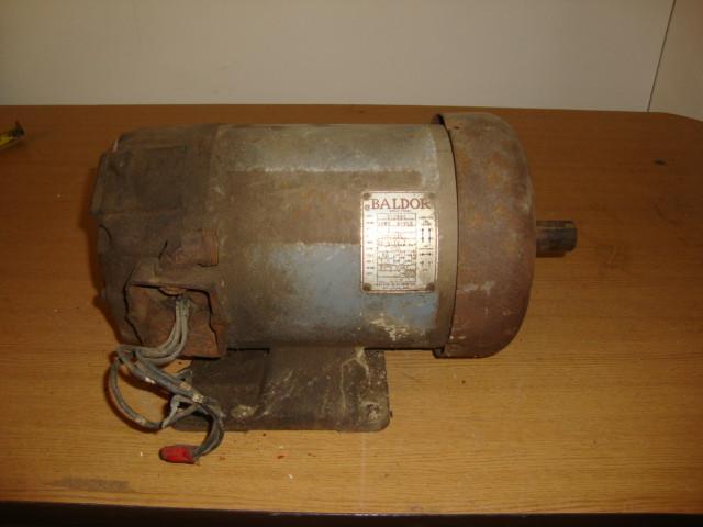 lot 70 image: Baldor Single Phase Motor, 3 hp, 11...