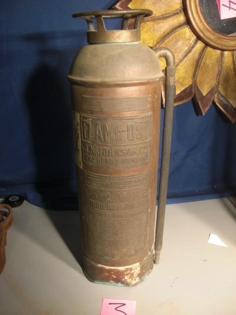 VINTAGE Copper Fire extinguisher.. ...
