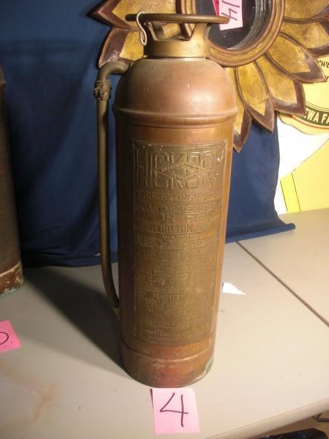 VINTAGE Copper Fire Extinguisher.. ...