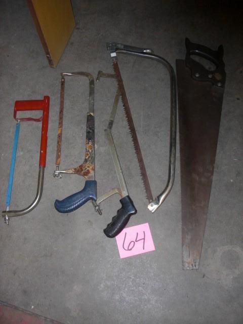 3 HACK Saws  1 Hand Saw ...