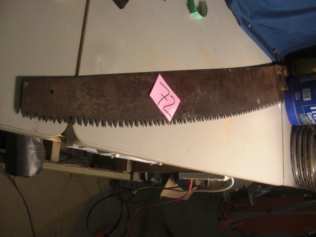 Very Old hand saw.. A BIG ONE.. Bla...