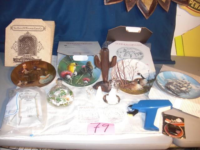 4 collector plates and other glass ...