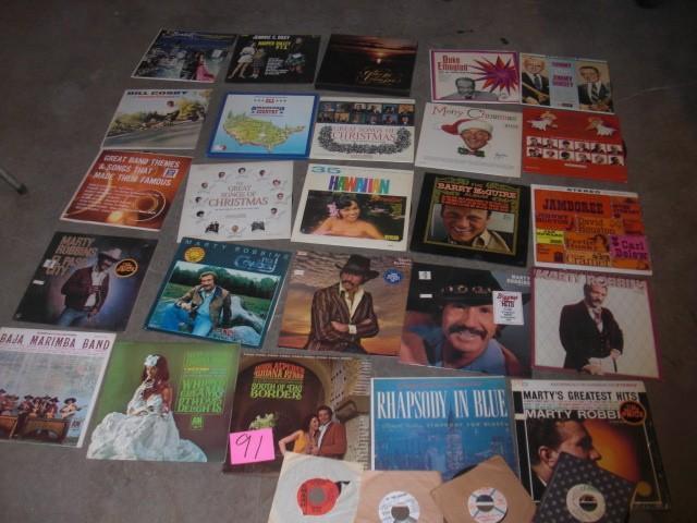 25&nbspMisc. Albums and 4, 45s...