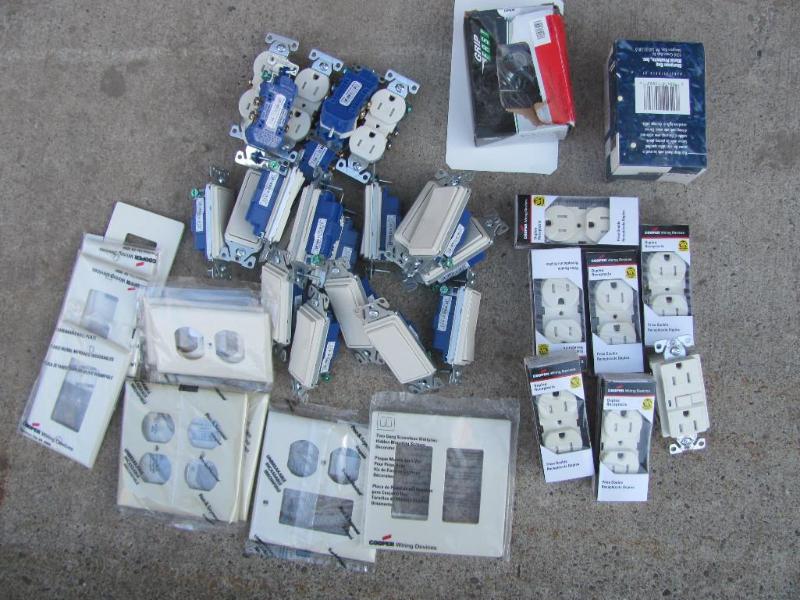 Assorted NEW Electrical Outlets, Sw...