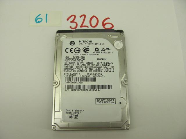 Hitachi 320G 2.5&quot SATA hard dr...