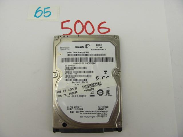 Seagate 500G 2.5&quot SATA hard dr...