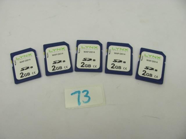 Lot of 5 Lynx 2G SD cards. Tested a...