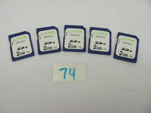Lot of 5 Lynx 2G SD cards. Tested a...