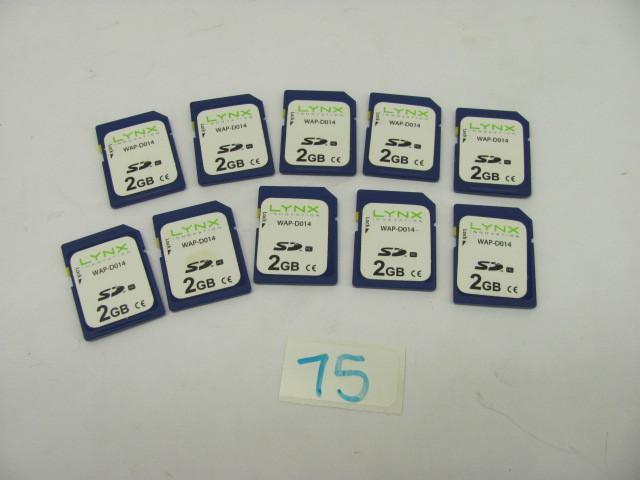 Lot of 10 Lynx 2G SD cards. Tested ...