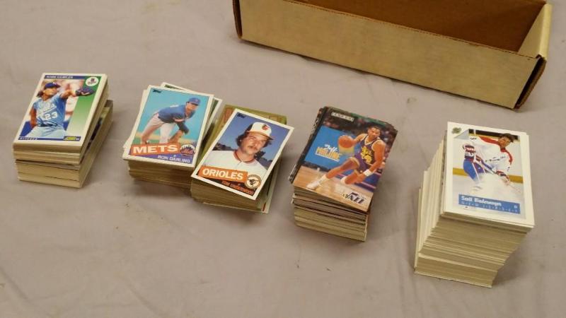 Box of Mixed Baseball, Basketball, ...