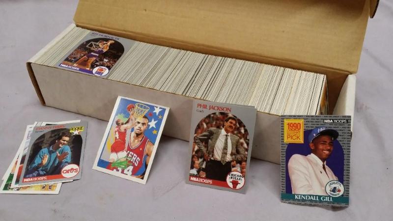 Box of Basketball cards mostly 1990...